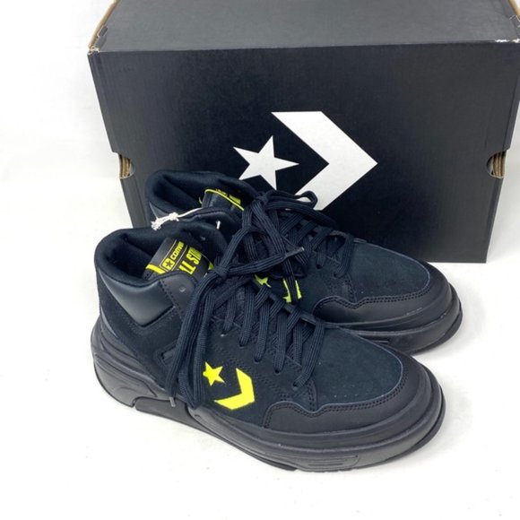 Converse Weapon CX Shoes Women Size Mid Top Black Leather Suede Sneakers A03230C - Picture 6 of 9